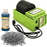 WireJewelry Single Barrel Rotary Tumbler, Jewelry and Metal Polishing Kit, Includes 1 Pound of Jewelers Mix Shot and 8 Ounces of Shinebrite Burnishing Compound (2021 Version)
