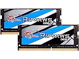 G.Skill RipJaws DDR4 SO-DIMM Series 64GB (2 x 32GB) 260-Pin SO-DIMM DDR4 3200 CL22-22-22-52 1.20V Dual Channel Memory F4-3200C22D-64GRS