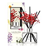 COCODOR Preserved Real Flower Reed Diffuser / Black Cherry / 6.7oz(200ml) / 1 Pack / Reed Diffuser Set, Oil Diffuser & Reed Diffuser Sticks, Home Decor & Office Decor, Fragrance and Gifts