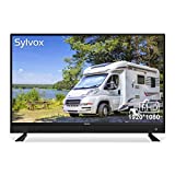 SYLVOX 32 inch RV TV, 12 Volt DC Powered Television 1080P FHD TV Integrated ATSC Tuner, Built-in HiFi Speaker FM Radio, with HDMI/USB/VGA Input, TV for RV Camper, Car, Boat and Home Use