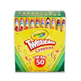 Crayola Mini Twistables Crayons Coloring Set (50 Count), Stocking Stuffers, Gifts For Kids Ages 3+