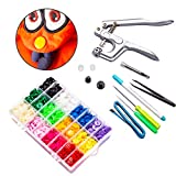 Lynda T8 Plastic Snap Fastener and Snap Pliers- Snap Fastener KIT with 240pcs Snap Buttons- for Diapers/Curtains/Kid’s Clothes/Crafts