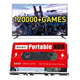 Kinhank 2TB External Hard Drive with 120000+Retro Games,Batocera 33 Game System,Hard Drive Disk for Laptop/PC/Windows/Mac OS,Compatible with PS3/PS2/PS1/PSP/DC/MAME/ARTARI/SEGA SETURN,USB 3.0