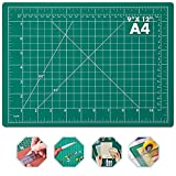 anezus Self Healing Sewing Mat, Rotary Cutting Mat Double Sided 5-Ply Craft Cutting Board for Sewing Crafts Hobby Fabric Precision Scrapbooking Project 9inch x 12inch(A4)