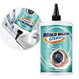 HIHWEM Mold Mildew Remover Cleaning Gel Household Cleaner for Sealant Tiles Grout Washing Machine Cleaner Bathroom Stain Remover Home Kitchen Sinks Cleaning - 10Fl.Oz