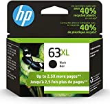 Original HP 63XL Black High-yield Ink Cartridge | Works with HP DeskJet 1112, 2130, 3630 Series; HP ENVY 4510, 4520 Series; HP OfficeJet 3830, 4650, 5200 Series | Eligible for Instant Ink | F6U64AN