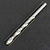 2/Pack Solid Carbide Drill Bit for Hardened Steel Hard Ness HRa 91.3 Aerospace Standard K20 Tungsten Carbide Jobber Length Twist Drill for Metal 118 Degree Four Facet Point Fractional Size (3/16')
