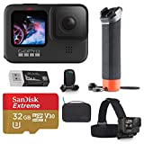 GoPro HERO9 Black, Sports and Action Camera Bundle with Adventure Kit, 32GB microSD Card, Card Reader