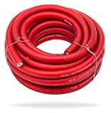 InstallGear 1/0 Gauge AWG CCA Power Ground Wire Cable (25ft Red) True Spec and Soft Touch Welding Wire, Battery Cable Wire, Automotive, Car Audio Speaker Home Stereo System, RV Trailer, Amp Wiring