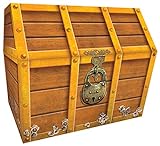 Teacher Created Resources TCR5048 Treasure Chest, 9-1/2 x 8 x 8-1/2 Inches , Brown