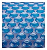 Sun2Solar Blue 15-Foot Round Solar Cover Heat Retaining Blanket | 1200 Series with 6-Pack of Heavy-Duty Grommets Bundle | for In-Ground and Above-Ground Round Swimming Pools | Place Bubble-Side Down