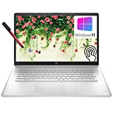 2022 HP 17 17.3' Touchscreen Laptop, Hexa-Core AMD Ryzen 5 5625U up to 4.2GHz(Beat i5-1145G7), 12GB DDR4 RAM, 1TB HDD, 802.11AC WiFi, Bluetooth 5.0, Webcam, Windows 11, BROAG 64GB Flash Stylus