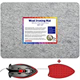 MOHOM 17' x 13.5' Wool Pressing Mat 100% New Zealand Felted Wool Ironing Mat Pad Blanket for Quilter, Sewing, Quilting Supplies and Notions