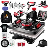 AKEYDIY 8 in 1 Heat Press Machine Professional Sublimation Machine 12' X 15' Swing Away Shirt Printing Heat Transfer Digital Industrial-Quality Heat Press Machine for T Shirts,Cap,Mug,Plate