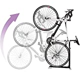 Bike Nook Bicycle Stand, Portable and Stationary Space-Saving Rack with Adjustable Height, for Indoor Bike Storage