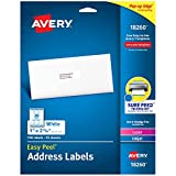 Avery Easy Peel Printable Address Labels with Sure Feed, 1' x 2-5/8', White, 750 Blank Mailing Labels (18260)