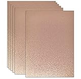 Rose Gold Glitter Card Stock Paper 36 Pack Pretty Golden Glittery Stationary Sheets for Scrapbook Art Crafts Birthday Wedding Invitations Printing & School Office Supplies Letter 8' x 12' Double Sided