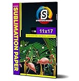 Stratford Brands Sublimation Paper 11x17 inches 110 Premium Sheets, 105GSM DIY Heat Transfer Printing Works with all Sublimation ink Compatible with Epson ET-15000, ET-7750 , RicohGX, Sawgrass SG1000