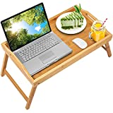 Bed Tray Table with Folding Legs,Serving Breakfast in Bed or Use As a TV Table, Laptop Computer Tray, Snack Tray Large Size