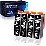 E-Z Ink (TM) Compatible Ink Cartridge Replacement for Canon PGI-250XL PGI 250 XL to use with PIXMA MX922 MX722 MG5420 MG5520 MG5620 MG6320 MG6420 MG6620 MG7120 MG7520 iP8720 (Large Black) 4 Pack