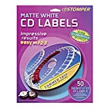 Avery CD Stomper Matte White CD Labels 98108, Pack of 50 (98108)