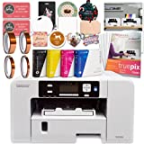 Sawgrass UHD Virtuoso SG500 Sublimation Printer Starter Bundle with Inks,Sublimation Paper,Tape,Blanks,Designs and Access to Exclusive Content,White