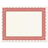 Elite Red & White Parchment Certificate Papers - Pack of 25, Laser & Inkjet Printer Compatible, for Office, Business Awards, Graduation, School Diplomas, 8-1/2' x 11' on 60 lb. Stock