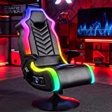 X Rocker 5152401 Prism PC Chair,Ergonomic, 2.0 BT, 25.2' x 27.56' x 48.43', Black