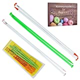 KnitPal 16 Inch Extra Long Knitting Needles for Blankets, Set of 3 Plastic Straight Needles with US Sizes 10.75, 11, 13 and eBook