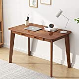 IOTXY Solid Wood Writing Desk - Home Office Workbench Desk with Drawer, Laptop Computer Work Study Table