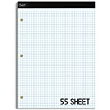 Mr. Pen- Engineering Paper Pad, Graph Paper, 5x5 (5 Squares per inch), 8.5'x11', 55 Sheets, 3-Hole Punched, Engineering Pad, Grid Paper, Graphing Paper, Computation Pads, Drafting Pad, Blueprint Paper