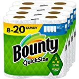 Bounty Quick Size Paper Towels, White, 8 Family Rolls = 20 Regular Rolls (Packaging May Vary)