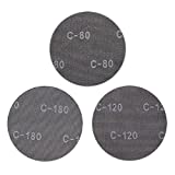 Mesh Sanding Discs for Drywall Sander, 9 Inch Hook and Loop Dust Free Abrasive Sandpaper for Orbital Sander, 15 Pcs Anti-Blocking Sand Papers 5Pcs Each of 80 120 180Grits, CUBEWAY