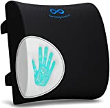 Everlasting Comfort Lumbar Support Pillow for Office Chair Back - Improve Posture While Sitting - Memory Foam Cushion Design for Computer Desk, Car, Gaming, Couch, Recliner