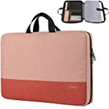 Ytonet Laptop Sleeve Case 15.6 Inch, Water Resistant Laptop Cover TSA Travel Business Computer Carrying Case with Handle, Compatible with HP Dell Lenovo Asus Notebooks, Gifts for Women, Coral Pink