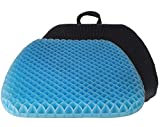 FOMI Thick Premium All Gel Orthopedic Seat Cushion | (16.5' x 18') | Large Comfortable Pad for Car, Office Chair, Wheelchair, or Home | Pressure Sore Relief, Prevents Sweaty Bottom | Durable, Portable