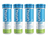 Nuun Sport: Electrolyte Drink Tablets, Lemon Lime, 4 Tubes (40 Servings)