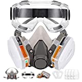 TANGS Half Facepiece Cover Set For Gas Respirator Painting Welding Woodworking and Other Work Protection, Against Dust Organic Vapors Pollen and Chemicals