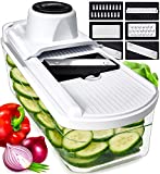 Fullstar Mandoline Slicer Vegetable Slicer and Vegetable Grater - Potato Slicer Food Slicer Veggie Slicers Mandoline Slicer Cutter Grater - Veggie Slicer Onion Slicer Fruit Slicers for Fruits
