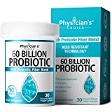 Physician's Choice Probiotics 60 Billion CFU - 10 Diverse Strains Plus Organic Prebiotic, Designed for Overall Digestive Health and Supports Occasional Constipation, Diarrhea, Gas & Bloating