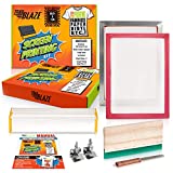 Trailblaze Professional Grade Silk Screen Printing Kit, Christmas Gift, Perfect for DIY T-Shirt Photo Emulsion Paper Fabric Printing | Screen Printing Starter Kit with Aluminum Frame