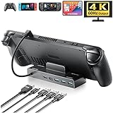Gorrzai Steam Deck Dock 4K 60Hz Steam Docking Station with HDMI 2.0, 3 USB 3.0, 100W USB-C Charging Port Compatible with TV, Monitor, Switch, Tablet, Handle, Mouse, Keyboard, Steam Deck Accessories