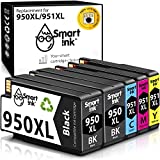 Smart Ink Compatible Ink Cartridge Replacement for HP 951 XL 950 XL (2BK&C/M/Y 5 Pack Combo) for Officejet Pro 8100 8110 8600 8600 Plus 8600 Premium 8610 8620 8615 8616 8625 8630 8640 8660 251dw 276dw