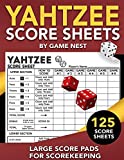 Yahtzee Score Sheets: 125 Large Score Pads for Scorekeeping | 8.5' x 11” Yahtzee Score Cards