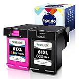 batuto Remanufactured Inkjet for HP 61 XL 61XL (Black & Tri-Color, 2Pcs ) Replacement for Deskjet 1000 1010 1050 1510 2050 2050A 2510 2540 2541 3000 3050 3510 Envy 4500 5530 OfficeJet 4630