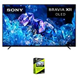 Sony XR77A80K Bravia XR A80K 77' 4K HDR OLED Smart TV (2022 Model) Bundle with Premium 4 YR CPS Enhanced Protection Pack