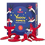 Hand Shadow Puppets Bracelets Kit – 6 Kids Wristbands with Animal Shapes to Create Fun Shadow Theater Creatures for Open-Ended, Imaginative Play – Waldorf Toys for Kids Age 3+ Above by Kipod Toys