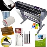 28-inch Vinyl Cutter Value Sign Making Bundle with Design and Cut Software - Cutting Signs, Stickers