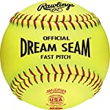 Rawlings | Official DREAM SEAM Fastpitch Softballs | 12' USA NFHS | C12RYLAH