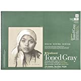 Strathmore Toned Sketch Paper Pad 18'X24'-80lb Toned Gray 24 Sheets -412118